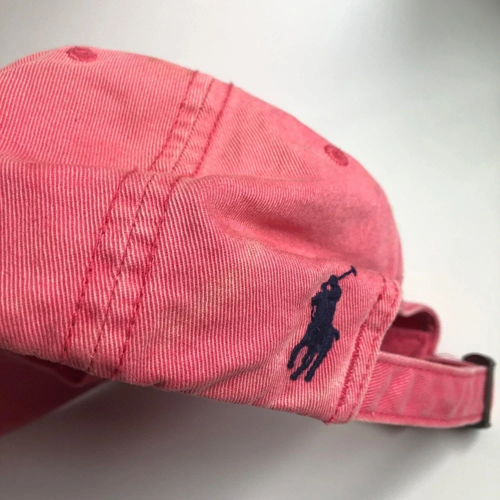 Polo Ralph Lauren Cap Pink Logo1967 Strapback One Size Faded Preppy Classic Fade